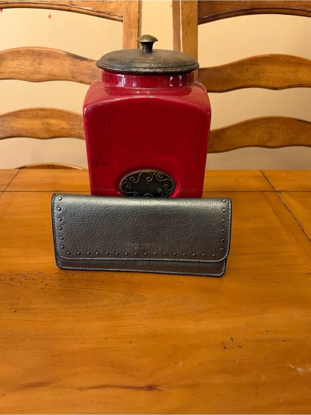 Henri Bendel Dalton Long Metallic Wallet